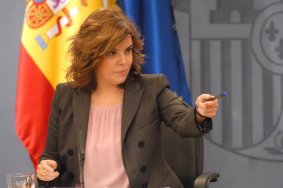 La Vicepresidenta del Gobierno, Soraya Sáenz de Santamaría.